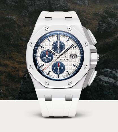 Biały Ceramiczny Audemars Piguet Royal Oak Offshore 26402 Tanie Repliki Zegarka