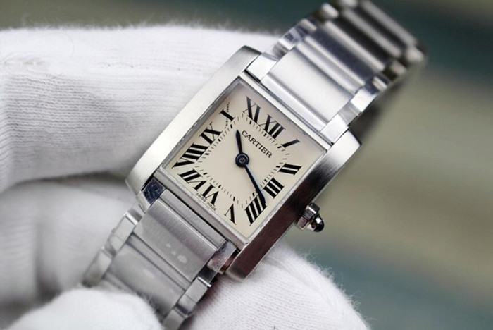 Elegancki Damski Zegarek Repliki Cartier Tank W51008Q