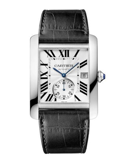 Doskonały Męski Zegarek Repliki Cartier Tank MC W5330003