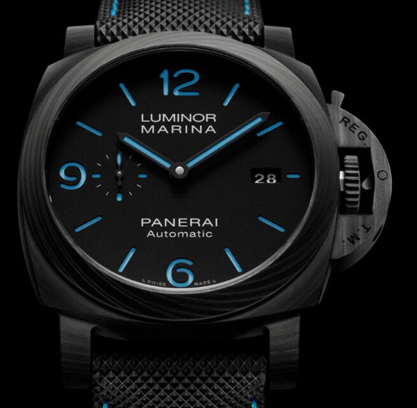 Nowy Luksusowy Zegarek Repliki Panerai Luminor PAM01661 Z Włókna Węglowego